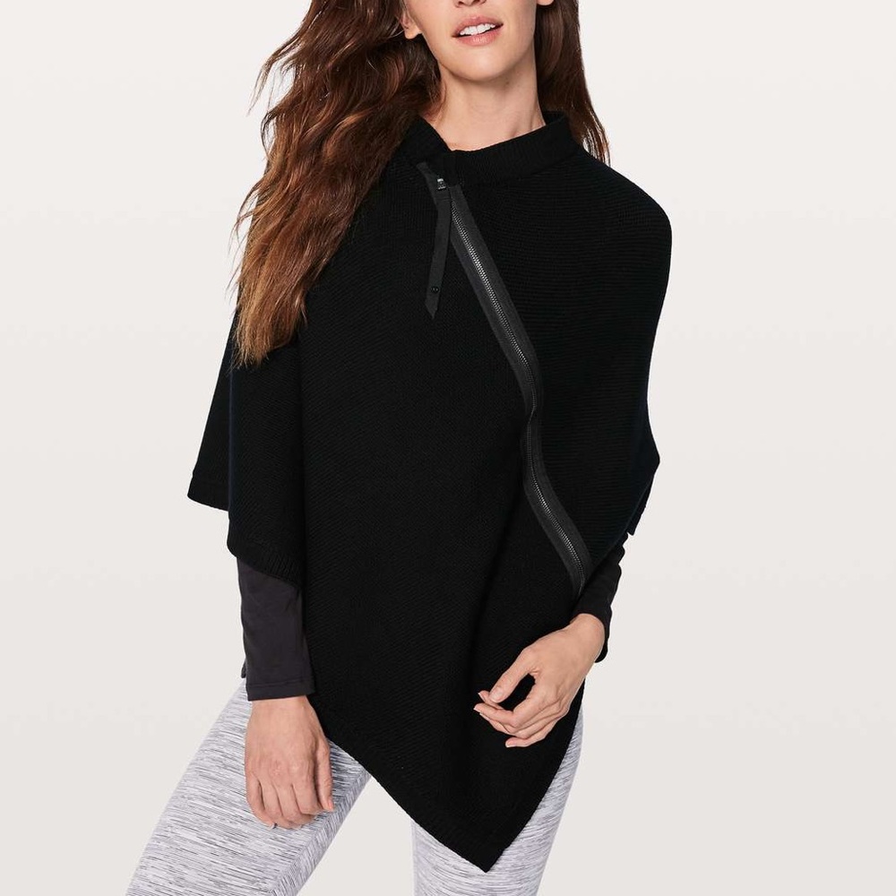 Lululemon On The Go Poncho Black NWT